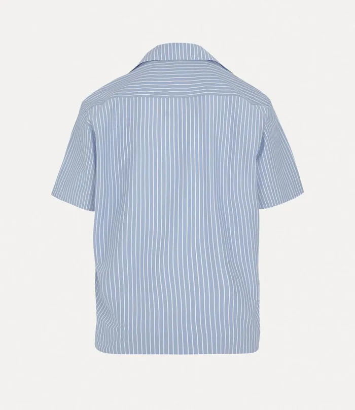 Vivienne Westwood Shirts Men Camp Shirt Whiteblue