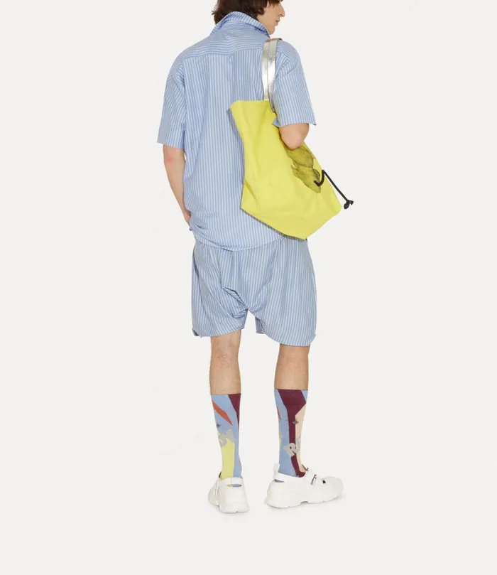 Vivienne Westwood Shirts Men Camp Shirt Whiteblue