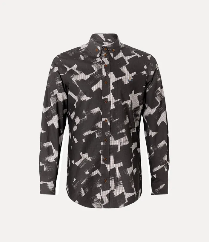 Vivienne Westwood Shirts Men Two Button Krall Shirt Ginghamcrosses