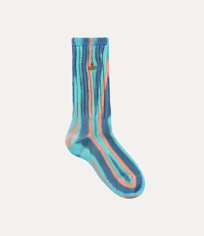 Vivienne Westwood Socks And Tights Women Ladies Sock Blue Pink