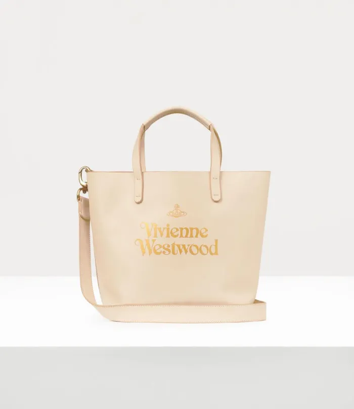 Vivienne Westwood Totebags WomenMen Small Studio Shopper Pinkgold