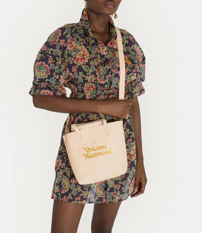 Vivienne Westwood Totebags WomenMen Small Studio Shopper Pinkgold