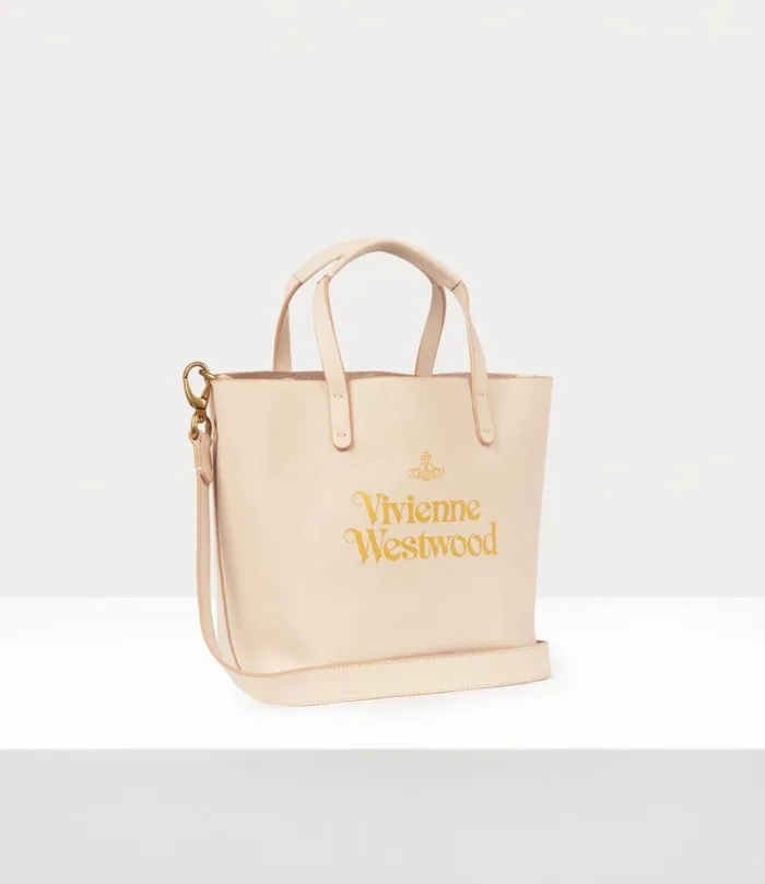Vivienne Westwood Totebags WomenMen Small Studio Shopper Pinkgold
