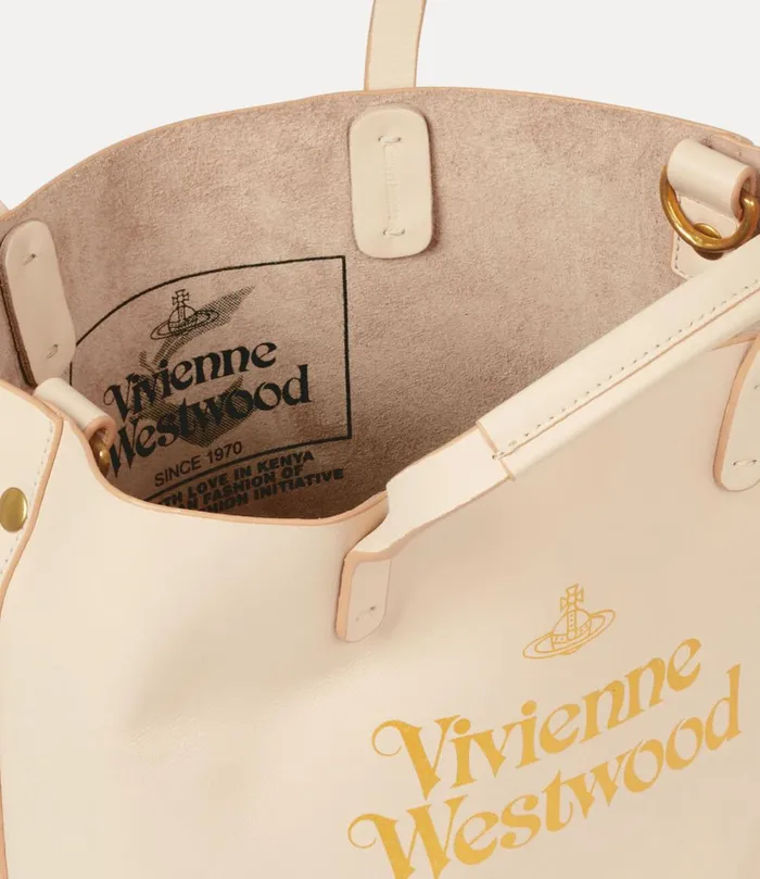 Vivienne Westwood Totebags WomenMen Small Studio Shopper Pinkgold
