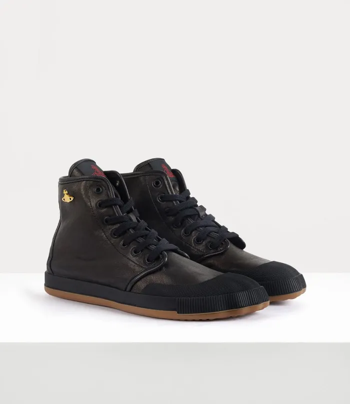 Vivienne Westwood Trainers Men HighTop Animal Gym Trainers Black