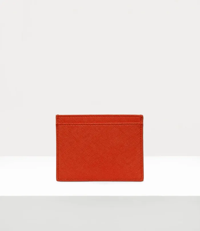 Vivienne Westwood Wallets And Purses Women Flat Card Holder Orange 3d Orb