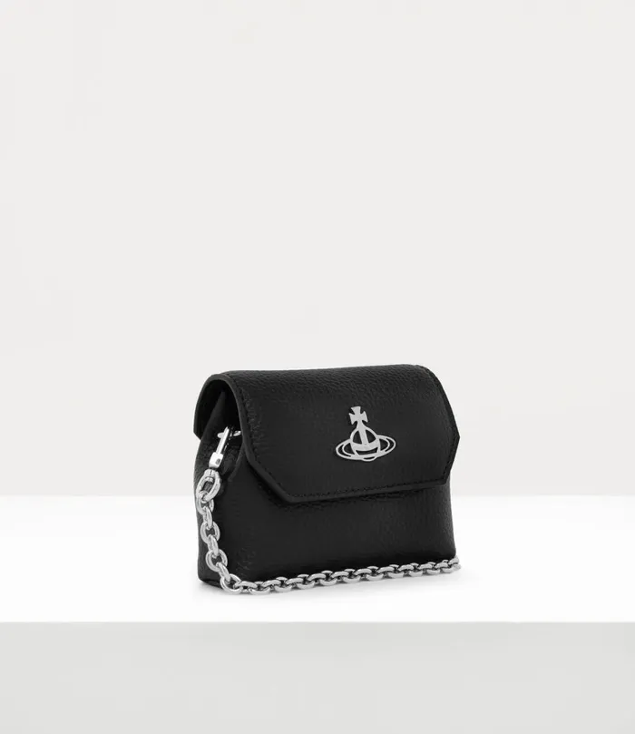 Vivienne Westwood Wallets And Purses Women Nano Pouch Chain Bag Black