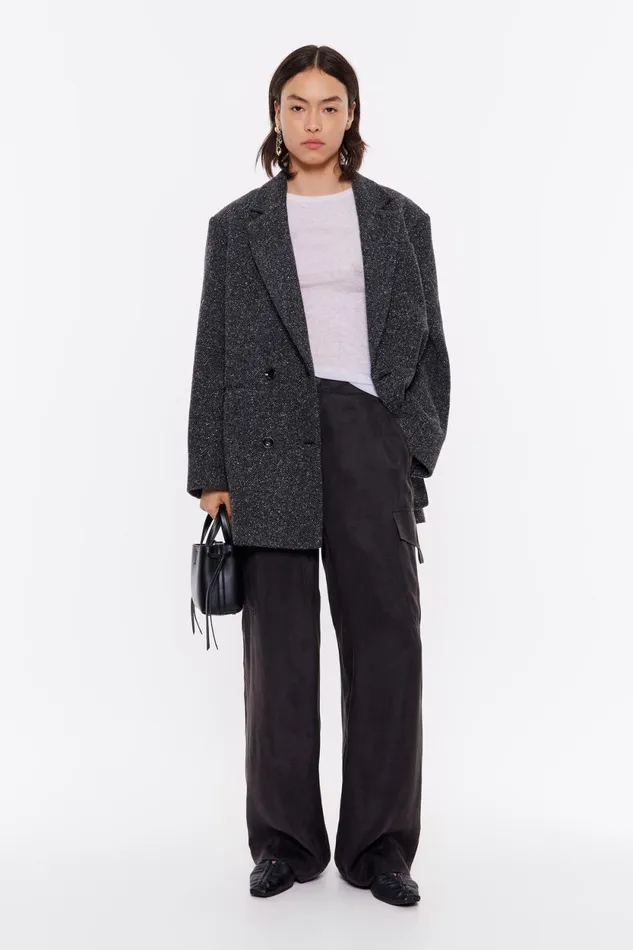 Washed Black Fluid Cargo Trousers Black Women Bimba Y Lola Trousers Washed Black Fluid Cargo Trousers Black Women Bimba Y Lola Trousers