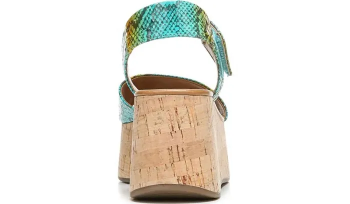 Wedge Sandals Women Franco Sarto Sarto Demi 3 Platform Wedge Sandal Aqua Multi Leather