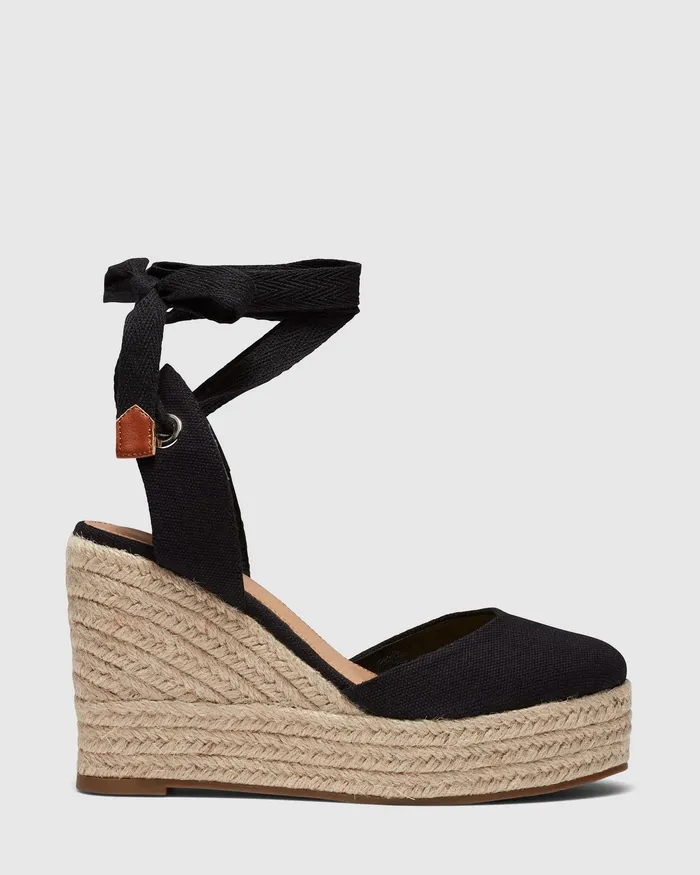 Wedges NOVO Shoes Women BUENOSAIRES BLACK