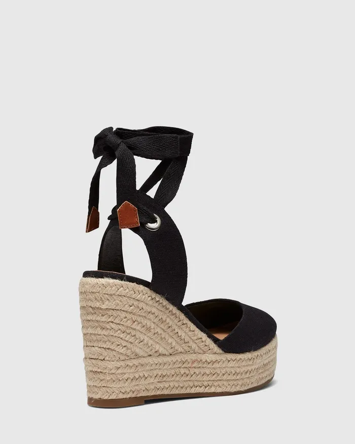 Wedges NOVO Shoes Women BUENOSAIRES BLACK