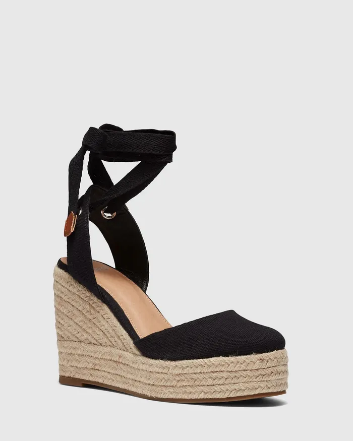 Wedges NOVO Shoes Women BUENOSAIRES BLACK