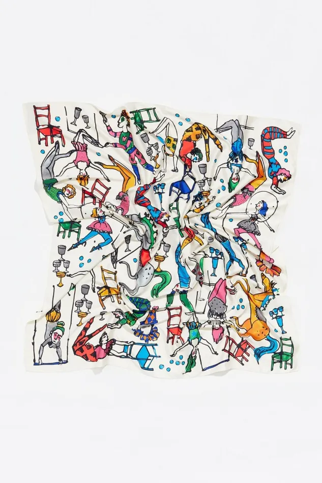 White Circus Scarf White Women Bimba Y Lola Scarves White Circus Scarf White Women Bimba Y Lola Scarves