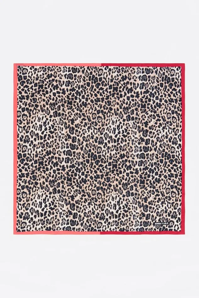White Leopard Scarf Off White Women Bimba Y Lola Scarves