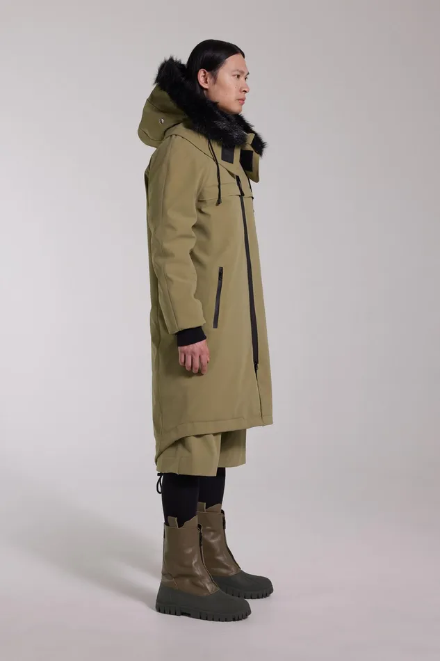Winter Coats Men Stutterheim Kalix Matte Parka Aloe