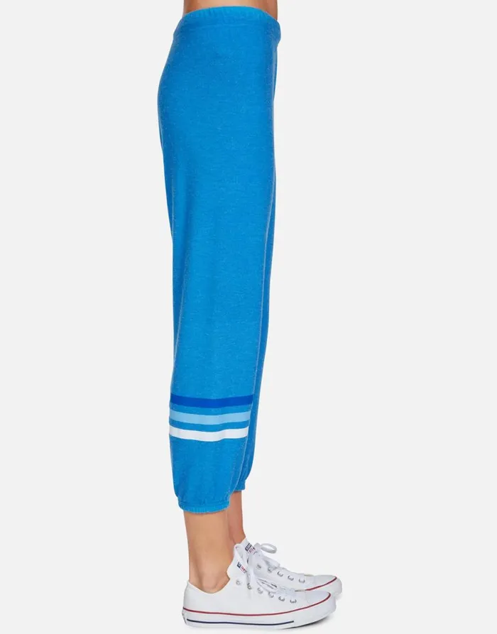 Women039s Alana Electric Evil Eye Sky Blue Lauren Moshi Crop Sweatpants