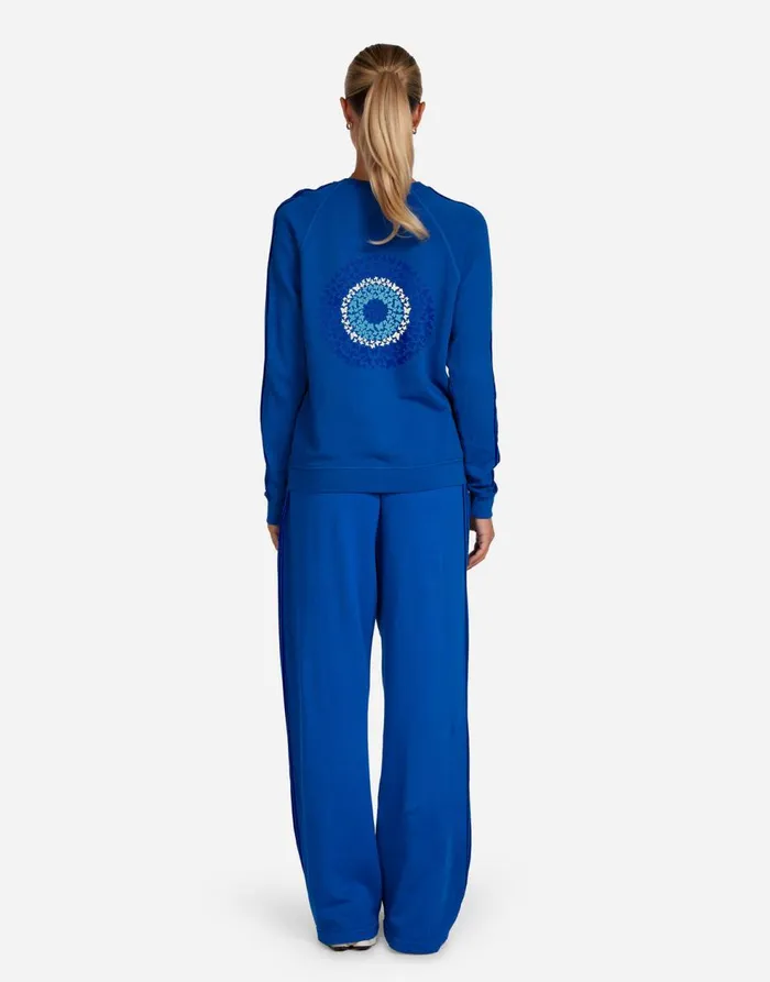 Women039s Anela Butterfly Evil Eye Sapphire Lauren Moshi Long Sleeve