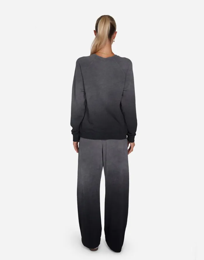 Women039s Anela Ombre Star Jet Black Ombre Lauren Moshi Long Sleeve