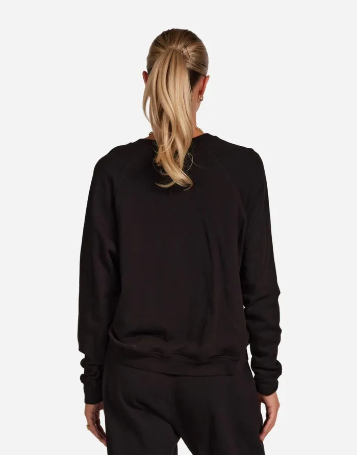 Women039s Anela Vintage Stud Tongue Black Lauren Moshi Long Sleeve