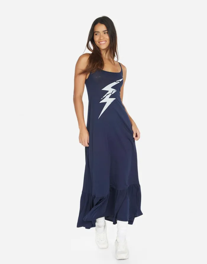 Women039s Beatrix Cracked Lightning Bolt Navy Lauren Moshi Dresses