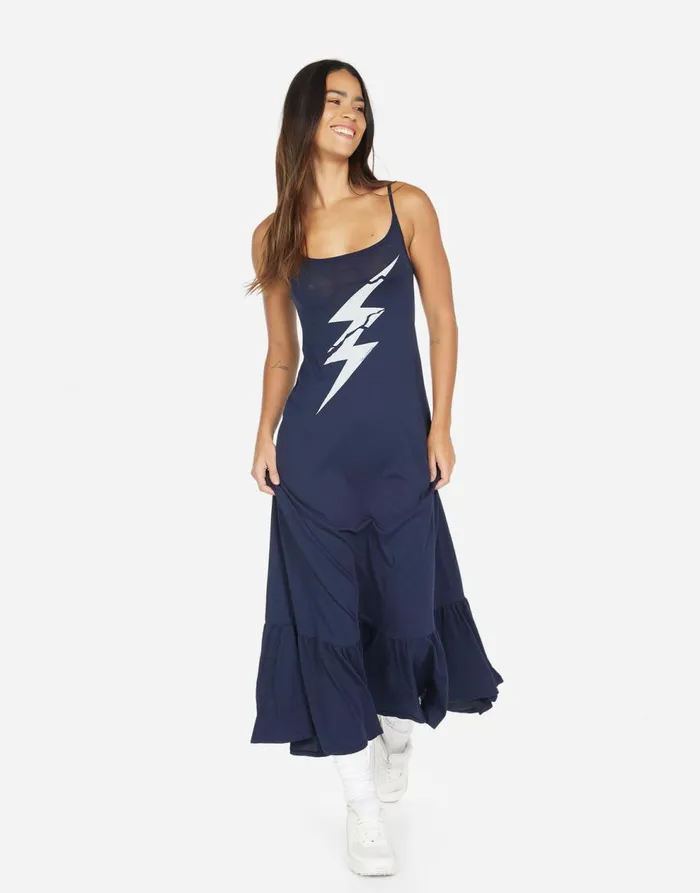 Women039s Beatrix Cracked Lightning Bolt Navy Lauren Moshi Dresses