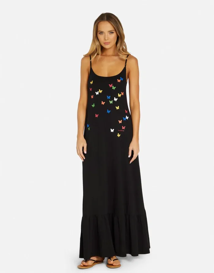 Women039s Beatrix Mini Butterflies Black Lauren Moshi Dresses