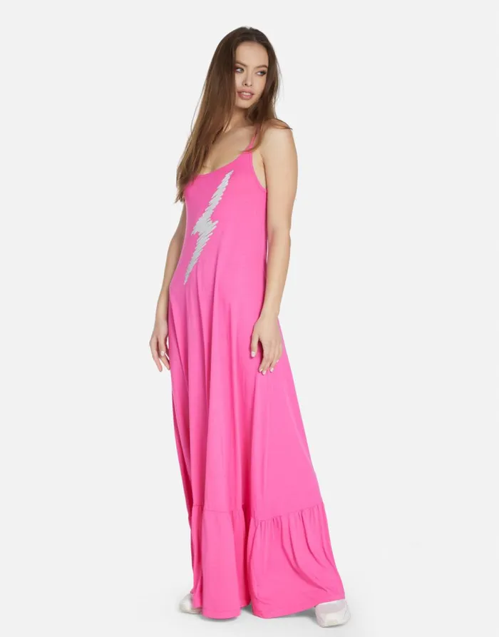 Women039s Beatrix Scribble Lightning Bright Pink Lauren Moshi Dresses