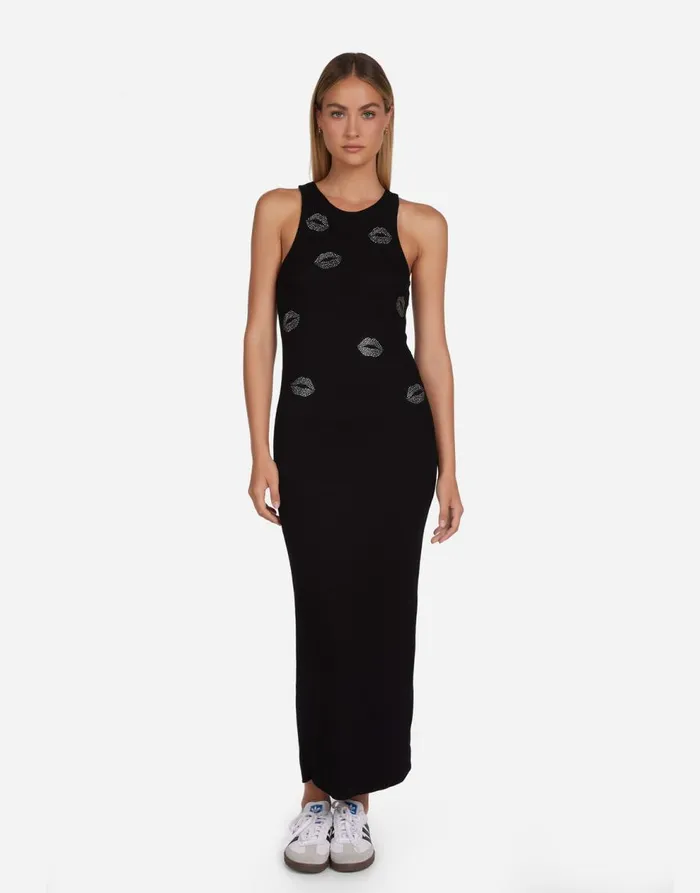 Women039s Bettina Stud Kisses Black Lauren Moshi Dresses