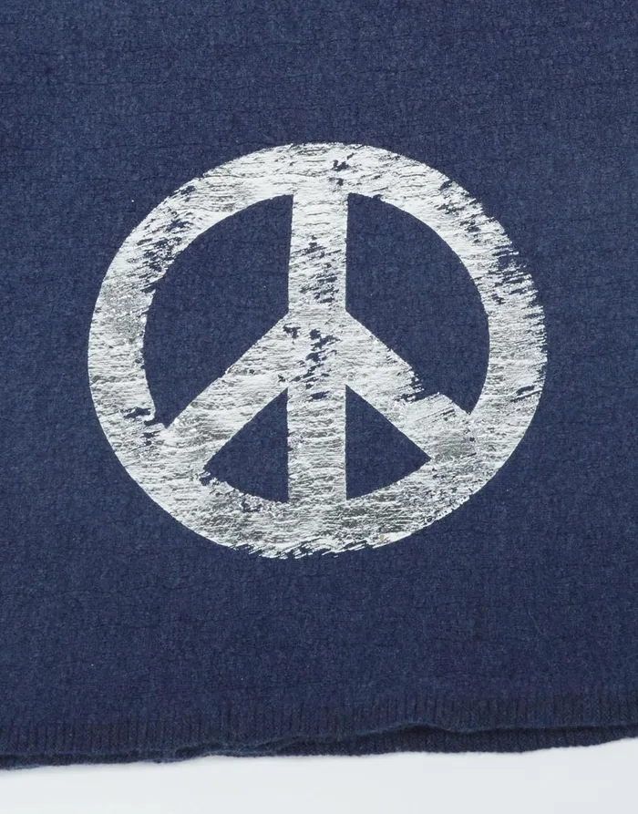 Women039s Bexley Foil Vintage Peace Navy Lauren Moshi Sweaters and Knits Women039s Bexley Foil Vintage Peace Navy Lauren Moshi Sweaters and Knits