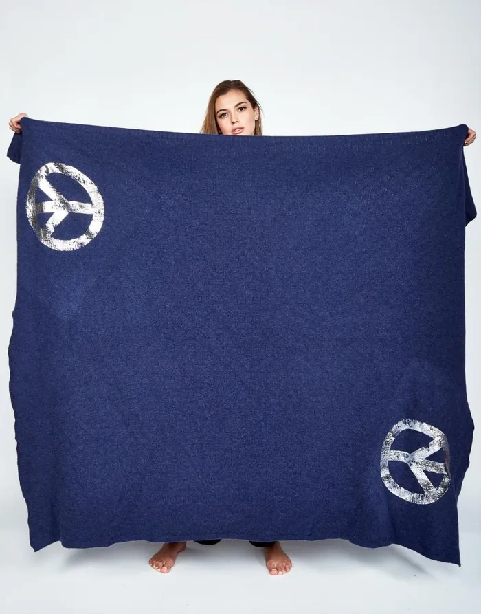 Women039s Bexley Foil Vintage Peace Navy Lauren Moshi Sweaters and Knits Women039s Bexley Foil Vintage Peace Navy Lauren Moshi Sweaters and Knits
