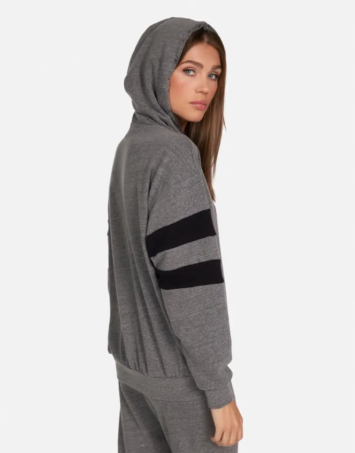 Women039s Breezy KISS Local Crew Heather Greyblack Lauren Moshi Hoodies