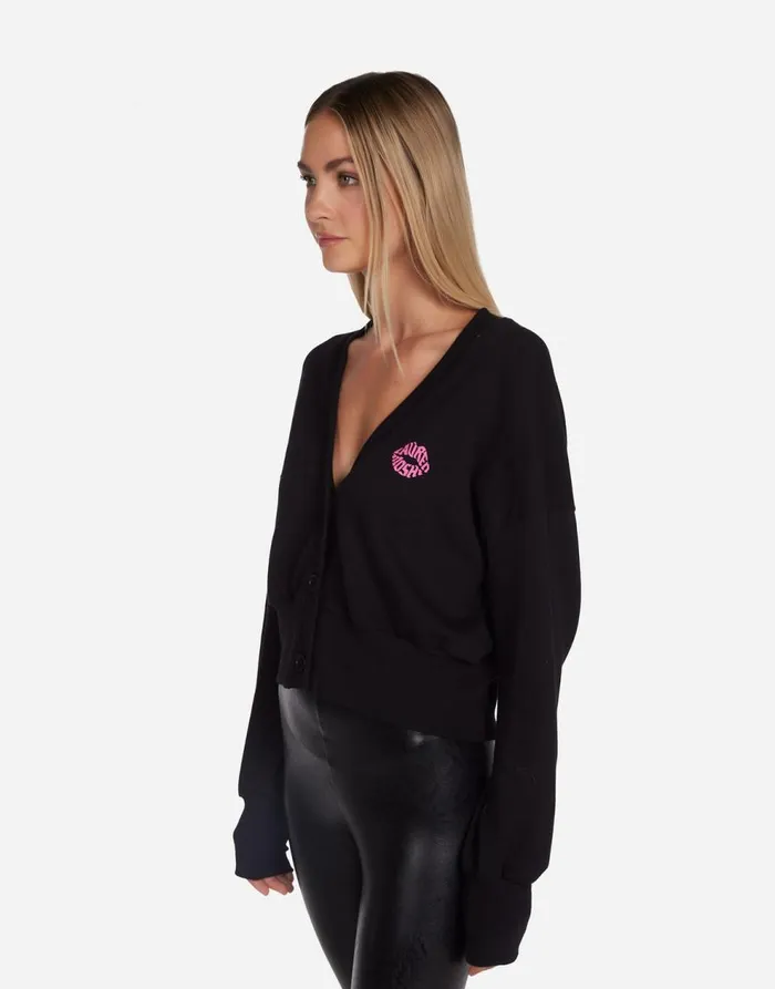 Women039s Camas Peace Roses Black Lauren Moshi Sweaters and Knits