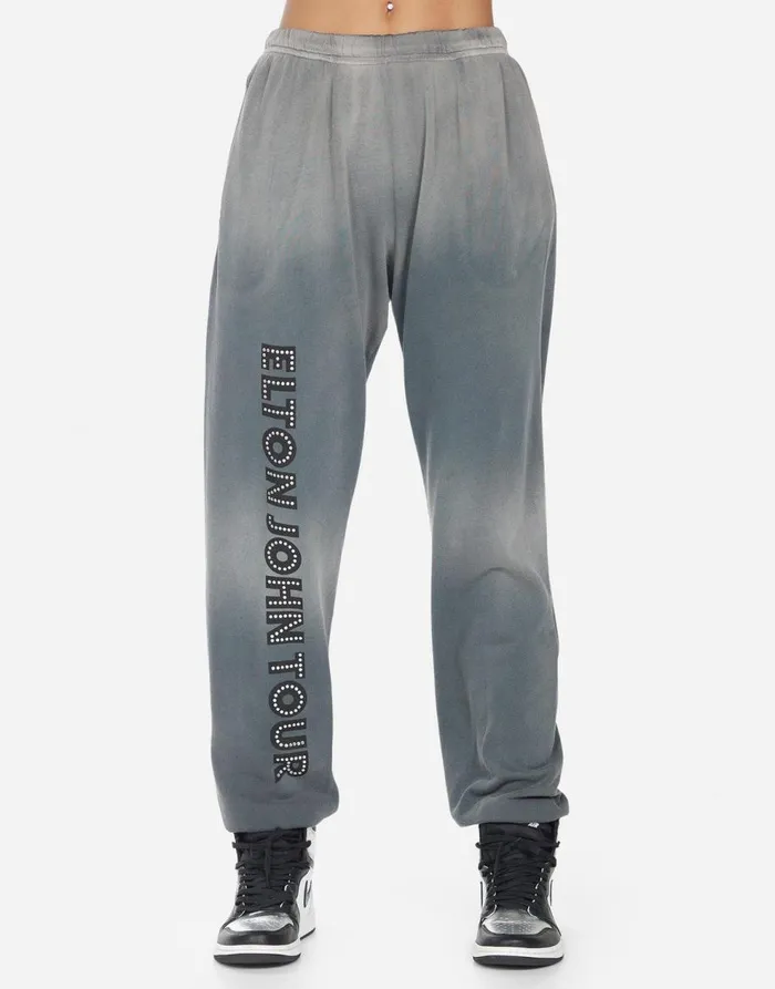 Women039s Chantria Elton John Piano Faded Graphite Lauren Moshi Long Sweatpants
