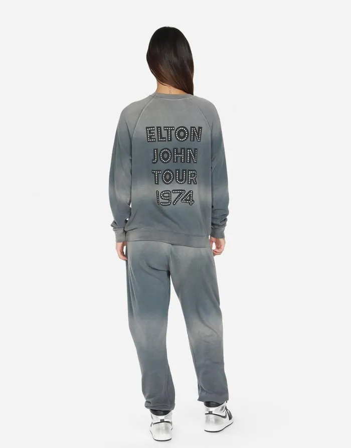 Women039s Chantria Elton John Piano Faded Graphite Lauren Moshi Long Sweatpants