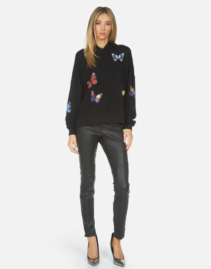 Women039s Clarissa Butterfly Black Lauren Moshi Hoodies
