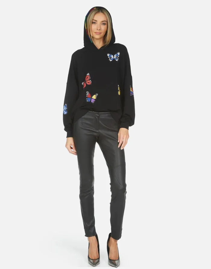Women039s Clarissa Butterfly Black Lauren Moshi Hoodies