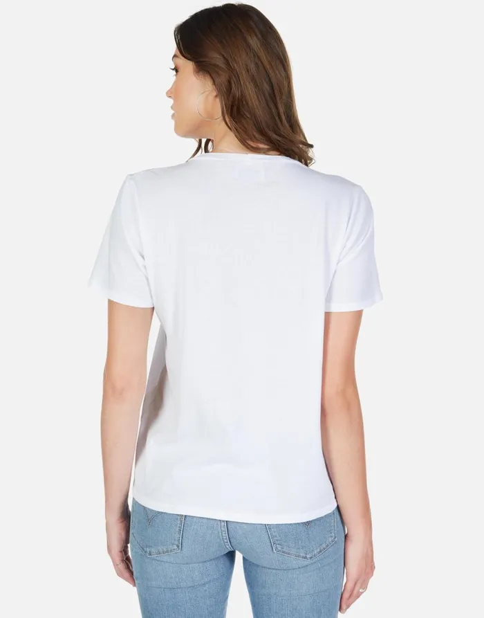 Women039s Croft Scribble Heart White Lauren Moshi Short Sleeve