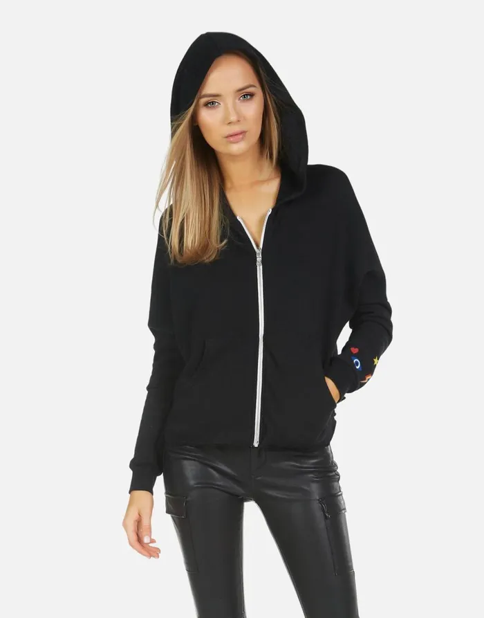 Women039s Destiny NY Hand Elements Black Lauren Moshi Hoodies