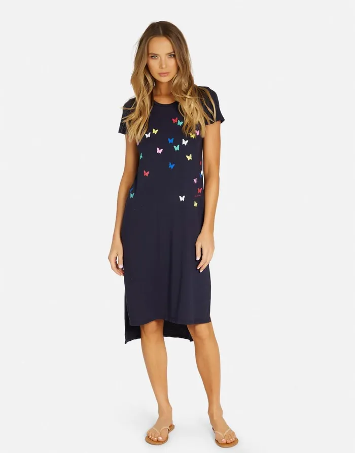Women039s Genesis Mini Butterflies Navy Lauren Moshi Dresses