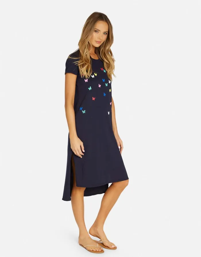 Women039s Genesis Mini Butterflies Navy Lauren Moshi Dresses