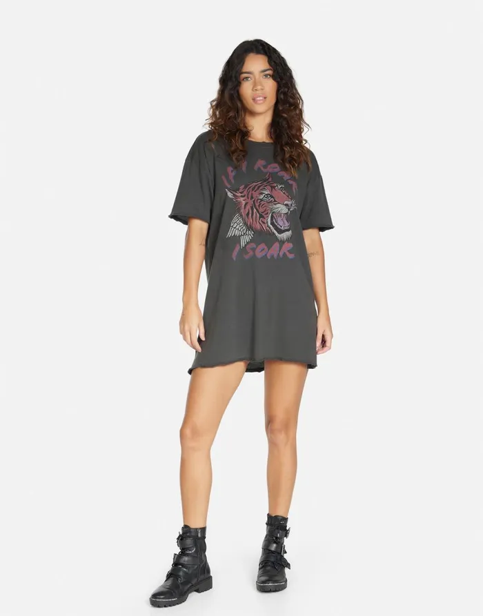 Women039s Geneva If I Roar Pigment Black Lauren Moshi Dresses