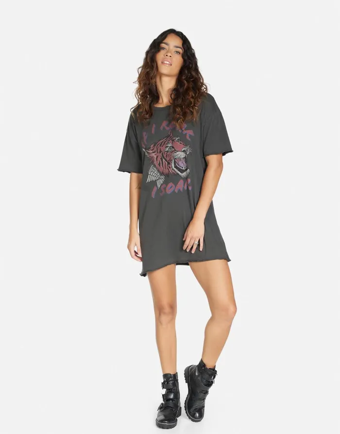 Women039s Geneva If I Roar Pigment Black Lauren Moshi Dresses