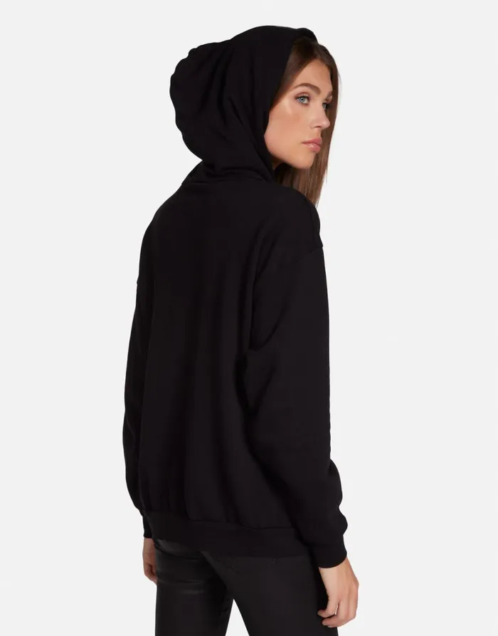 Women039s Harmony Def Leppard Truck W Crystals Black Lauren Moshi Hoodies