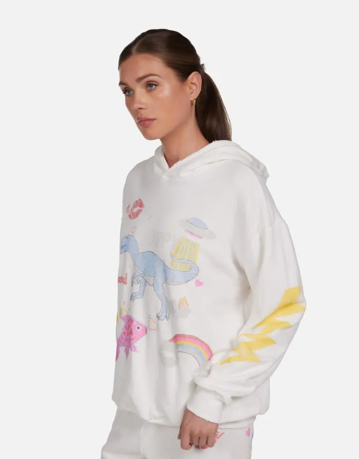Women039s Harmony Dino Elements Milk Lauren Moshi Hoodies
