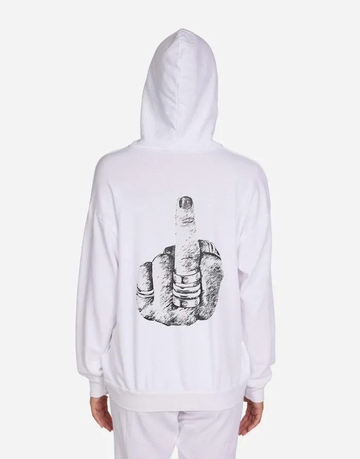 Women039s Harmony Fxck You White Lauren Moshi Hoodies