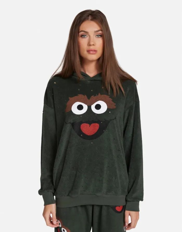 Women039s Harmony Oscar The Grouch Dark Ivy Lauren Moshi Hoodies