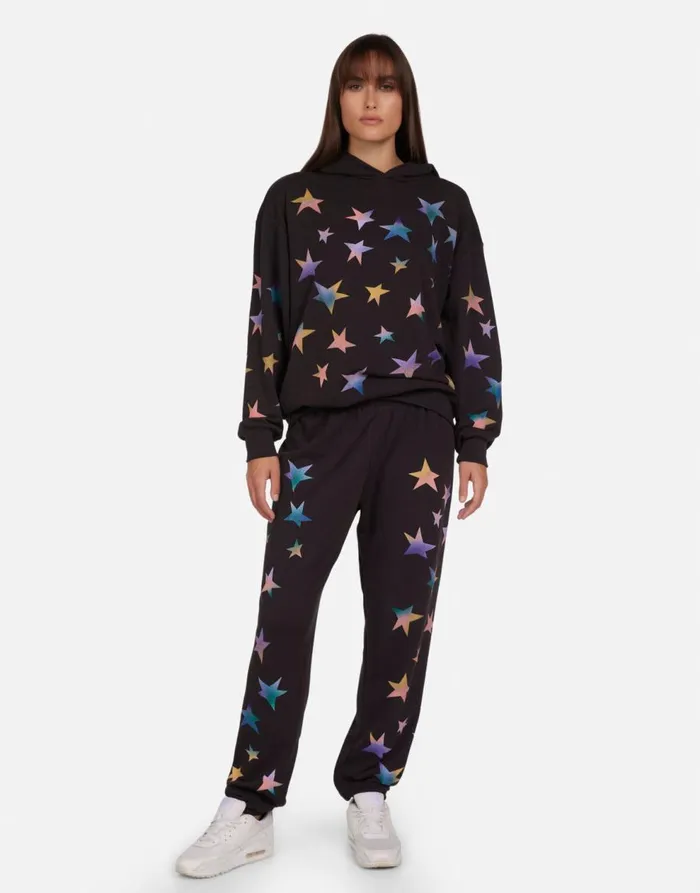 Women039s Harmony Rainbow Stars Onyx Lauren Moshi Hoodies