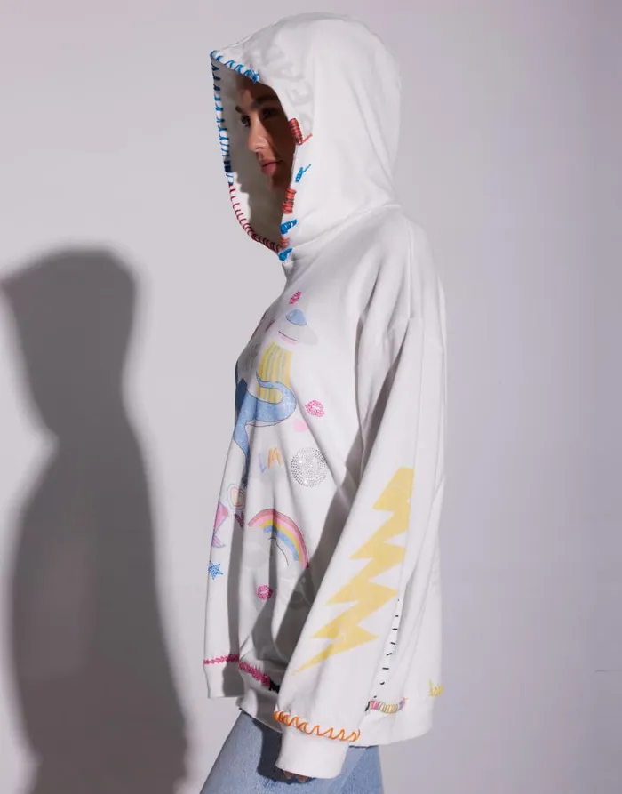 Women039s Harmony X Dino Elements Milk Lauren Moshi Hoodies