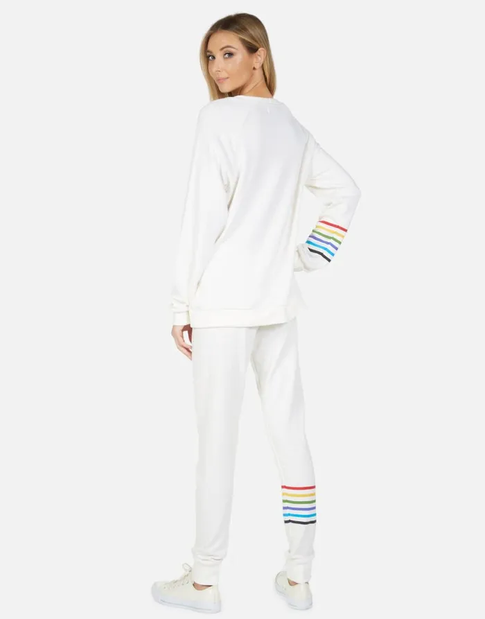 Women039s Jess Bone Diamond Milk Lauren Moshi Long Sweatpants