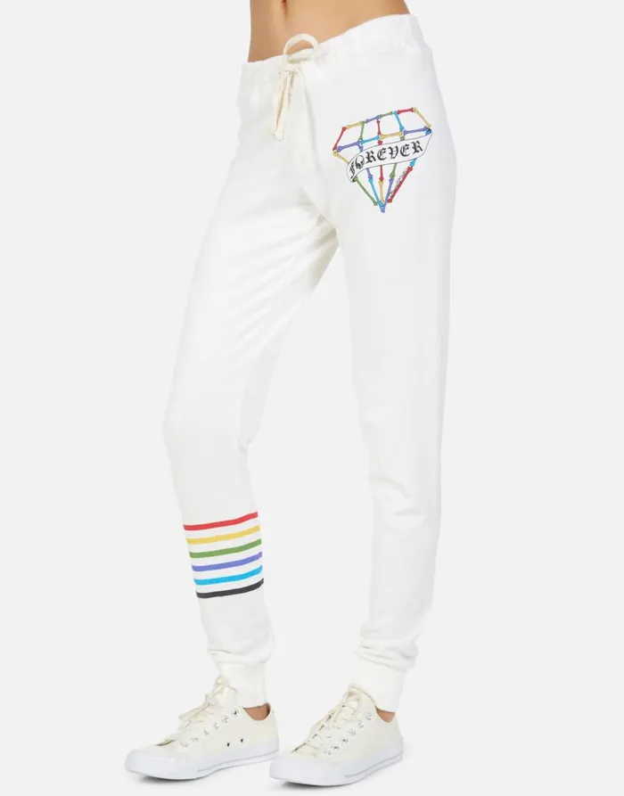 Women039s Jess Bone Diamond Milk Lauren Moshi Long Sweatpants